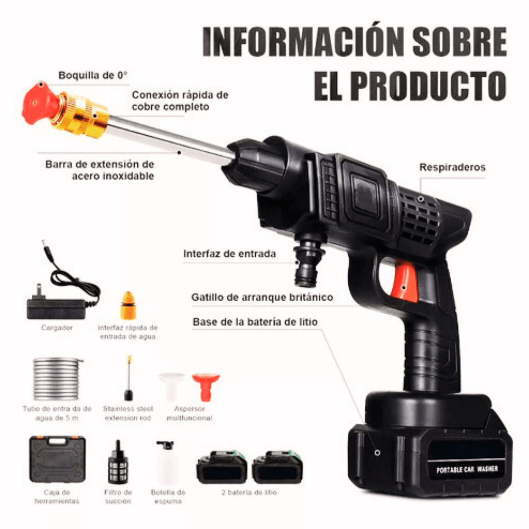 Hidrolavadora Titanium Pro + Aspiradora Portatil 2 en 1 CLEAN MAX ZX - Tienda SuaCalm