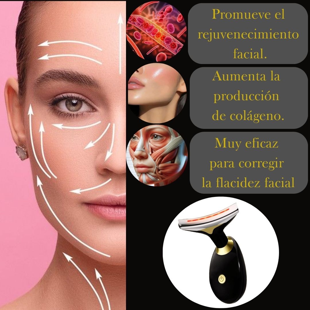 Masajeador Facial DermaLift Pro - Estimulante del rejuvenecimiento de las células de la piel. - Tienda SuaCalm