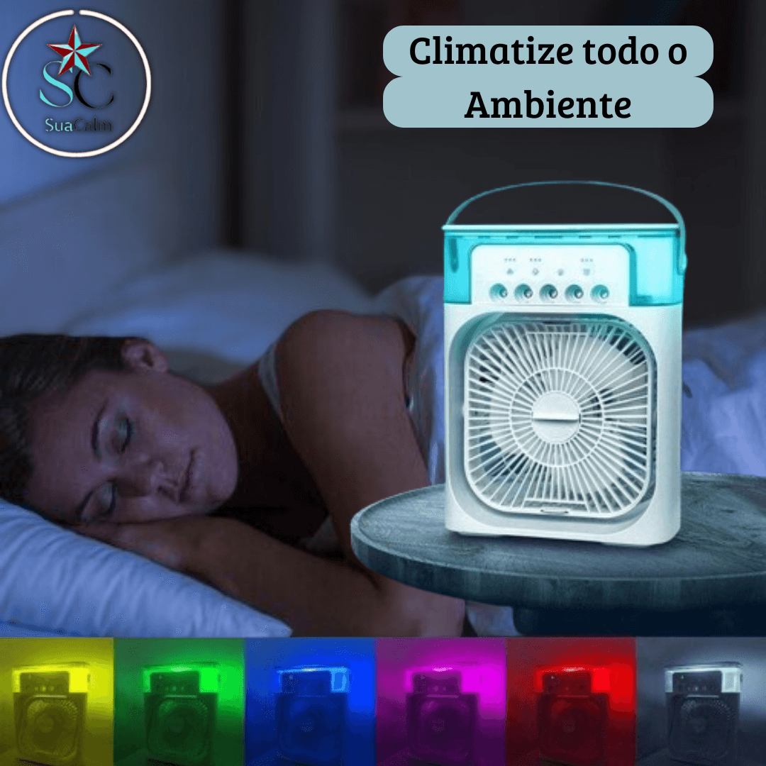 Ar Climatizador Portátil c/ Led - Oásis Refresh - SuaCalm