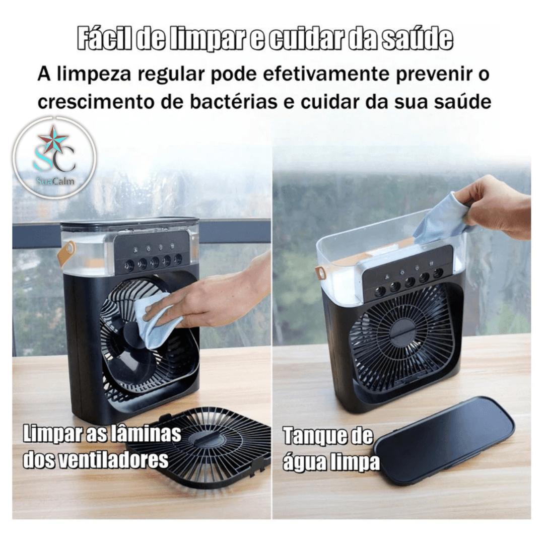 Ar Climatizador Portátil c/ Led - Oásis Refresh - SuaCalm