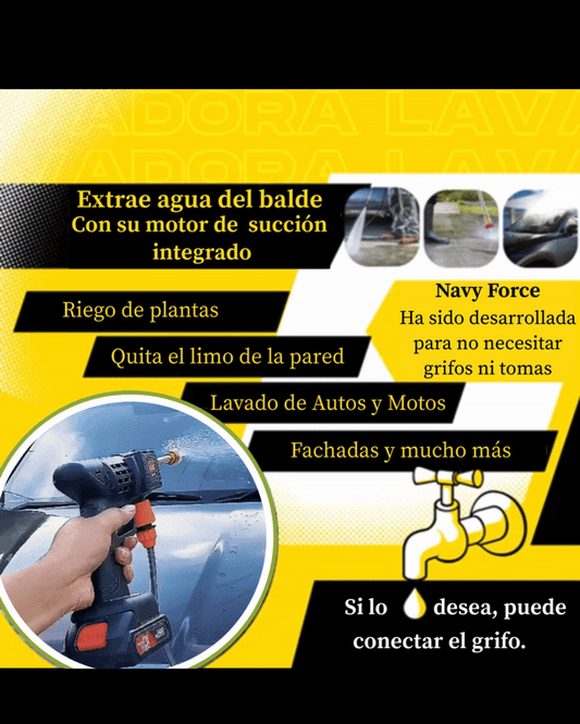 Hidro Navy Force con batería de potencia, portátil VAP + Propulsor acoplado + Maleta - Doble voltaje