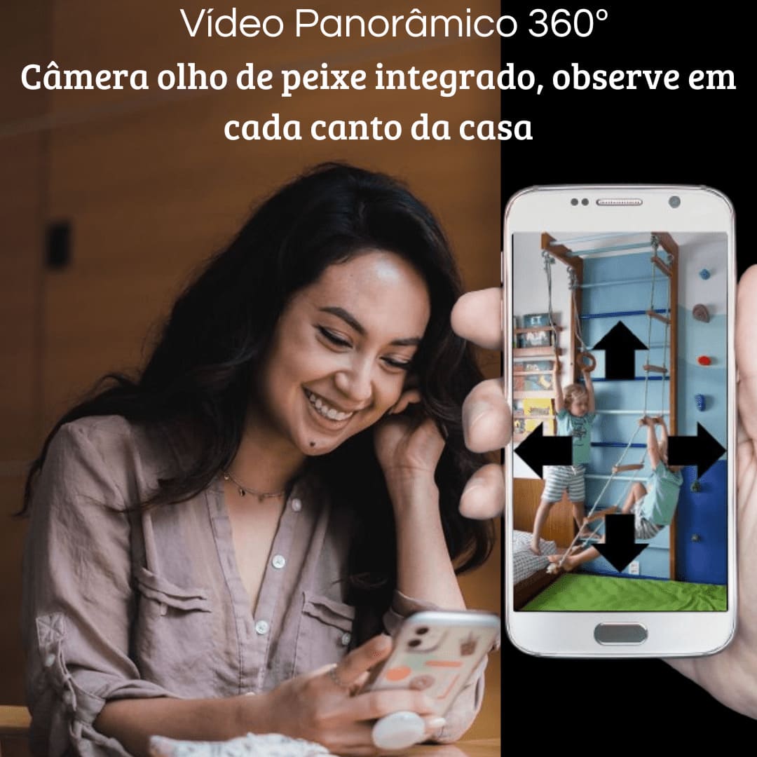 Câmera de segurança inteligente - PrismaCam 360º